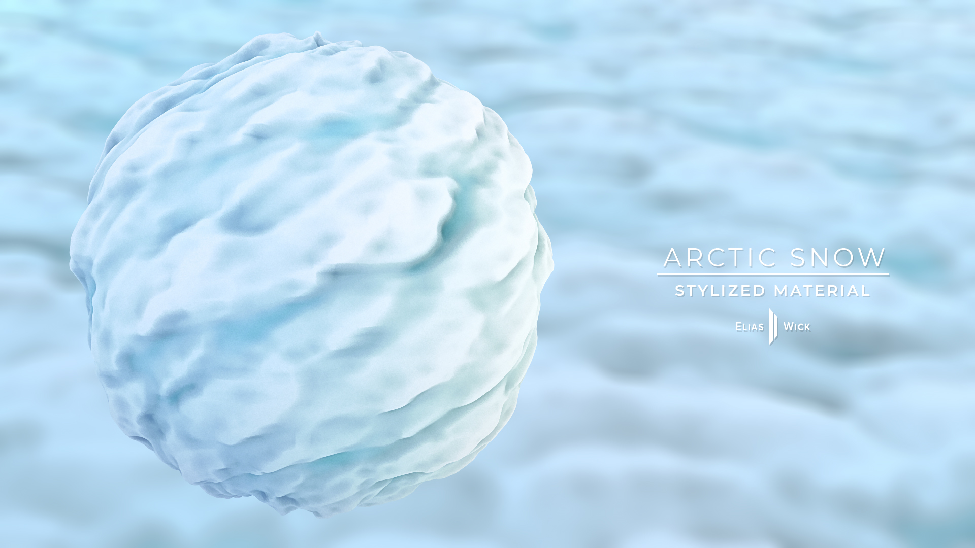 Arctic, Ice, Snow, Cold, Substance Designer, Stylized, Material, Texture