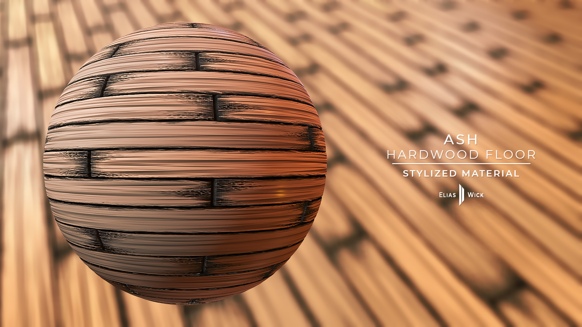 Wood, Ash, Hardwood, Floor, Planks, Smooth, Substance Designer, Stylized, Material, Texture