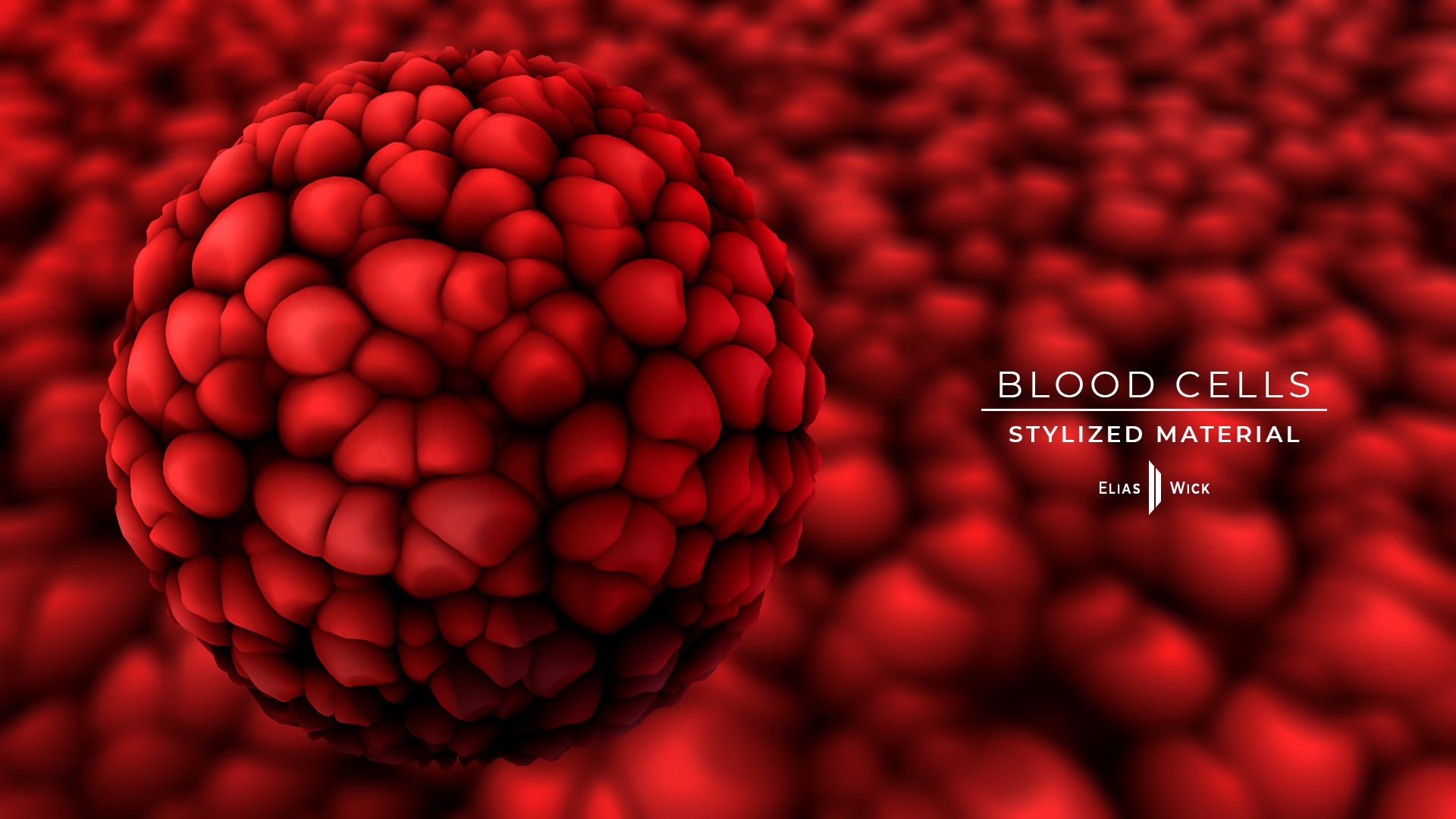 Blood, Cells, Red, Substance Designer, Stylized, Material, Texture