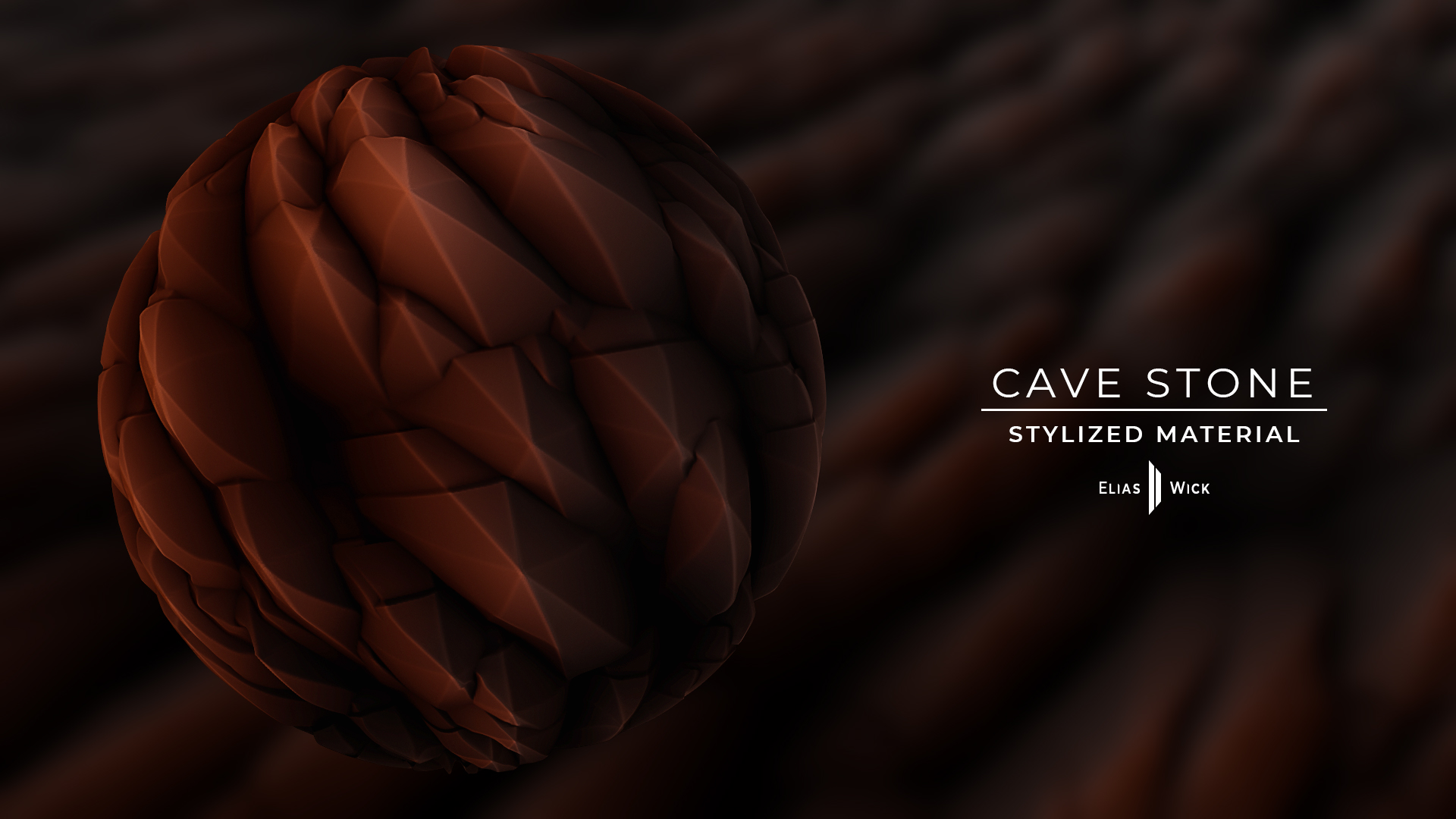 Rock, Stone, Brown, Cave, Substance Designer, Stylized, Material, Texture