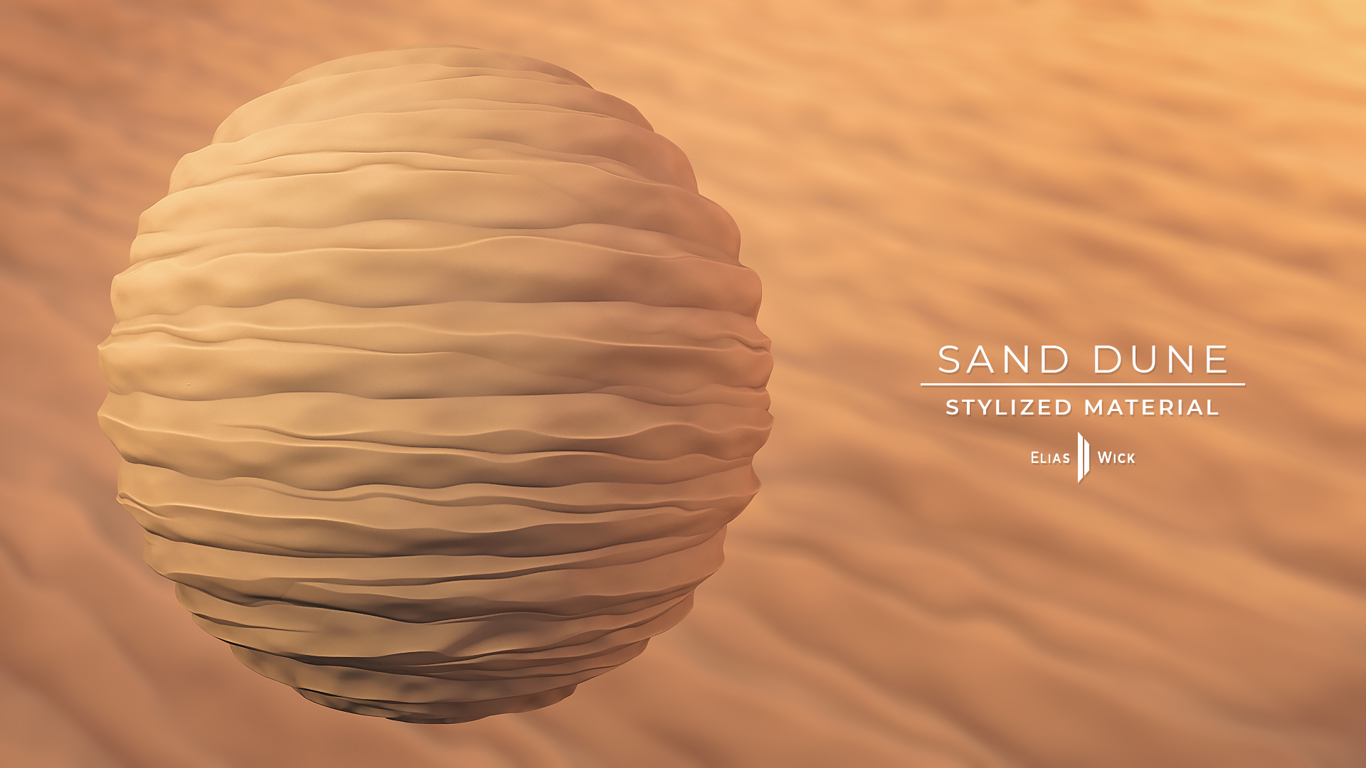 Sand, Beach, Dune, Smooth, Warm, Substance Designer, Stylized, Material, Texture