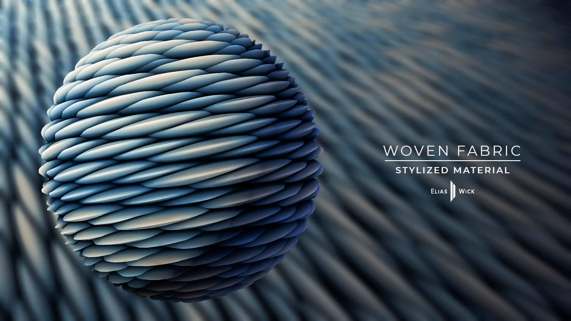 Woven, Fabric, Cloth, Textile, White, Blue, Substance Designer, Stylized, Material, Texture